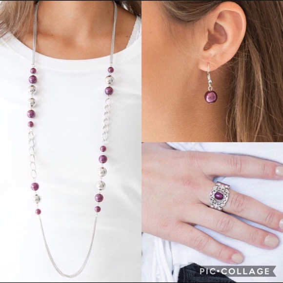 paparazzi Jewelry - ✯ Purple beautiful Uptown Talker ✯